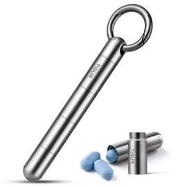 Large Keychain Pill Holder.TISUR Titanium Pill Case Waterproof Pill Fob for Travel Purse Pocket,Pill Organize