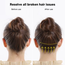 Wavy Metal Headband, Broken Hairpins, Black Wave Metal Headband, Invisible Broken Hair Pins for Girls for Running, Outdoor, Sports, Yoga, Stretchy, Good Hold