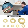 ECSiNG 180PCS Brass Flat Washer Assortment Set 8 Sizes M2