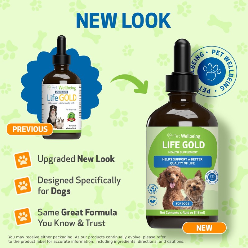 Pet Wellbeing Life Gold for Dogs (4 fl oz (118