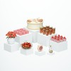 OKBHTS Large 8 Pcs White Acrylic Boxes for Display as