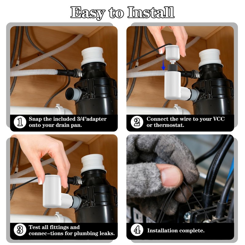 SS2 Float Switch L Shape Safe-T-Switch for HVAC Drain Pan