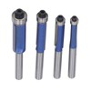 4 Pcs Flush Trim Router Bit 1/4 Shank Tungsten Steel