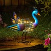 Peacock Spiralight Solar Garden Light