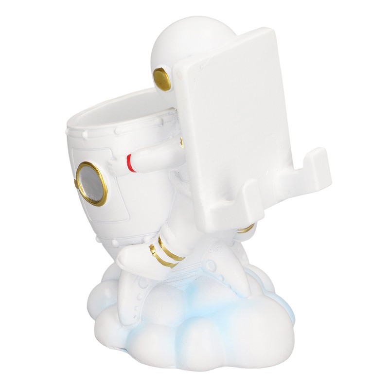 Multifunctional Pen Holder Unique Astronaut Shape Mobile Phone Stand Pen