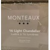 Monteaux Lighting 16 Light Chandelier Chrome Finish DC-C4740