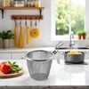 1pc Stainless Steel Pasta Basket, Mesh Spider Food Dumpling Noodle