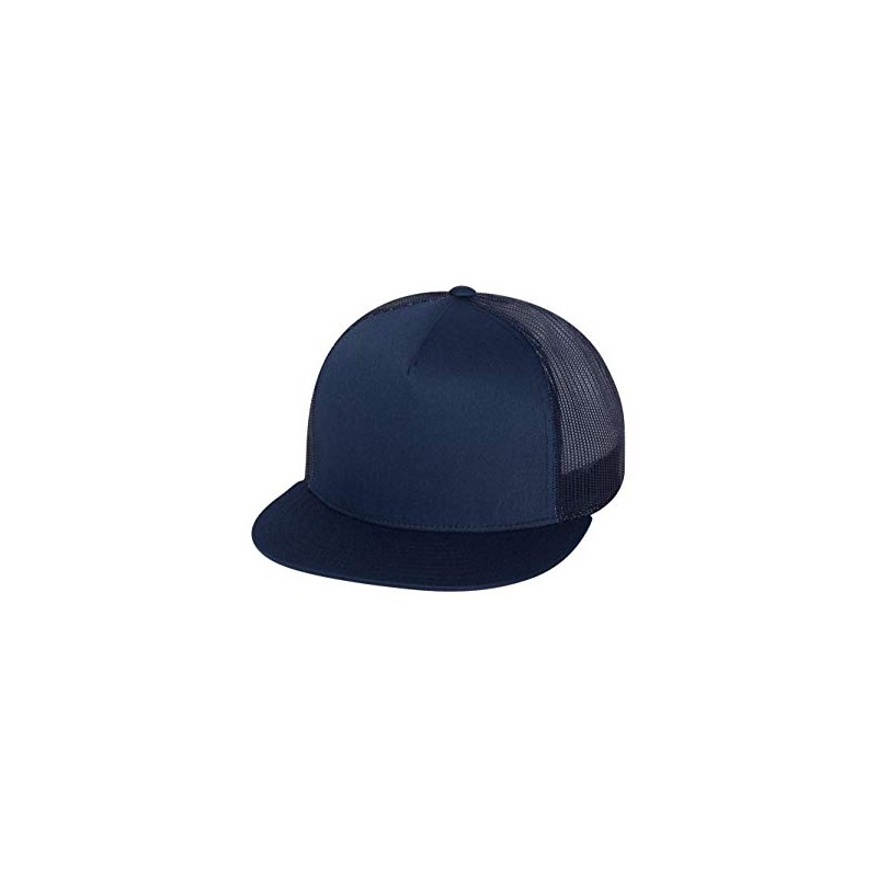 Yupoong Five-Panel Classic Trucker Cap - One Size - Navy