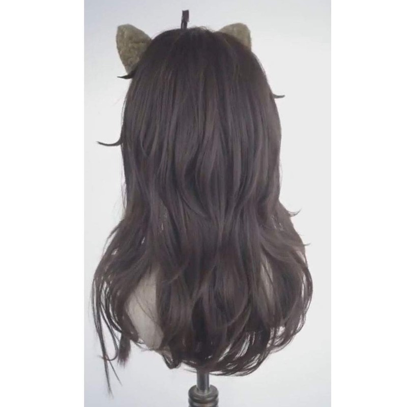 ABUNDANTDOODS Leona Kingscholar Cosplay Wig+Ears Leona Kingscholar Costume Accessory with