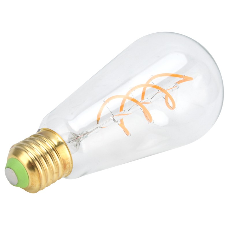 ST64 Bulb Double Spiral E27 4W Dimmable Light Bulb for