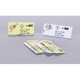 Town Square Miniatures Dolls House Post 6 Letters 1:12 Scale Post Office Hall Mail Box Accessory