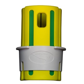 Shot Collar Bat Weight 16 to 24 oz | Easy On/Easy Off (Twist or Tap Off) Baseball Bat Weight | Customize Colors to Match Equipment or Team – Hella Yella (Yellow-White-Bright Green, 20 oz)