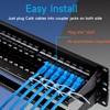 Lysymixs 48 Port RJ45 Patch Panel Cat6 Feed Through, Coupler