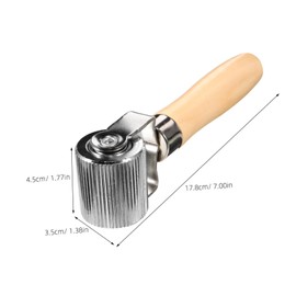 GANAZONO Sound Deadening Roller with Wooden Handle for Car Tire Repair Compact Sturdy Noise Reduction Tool for Quick Emergency Patching Cars Trucks and Motorcycles