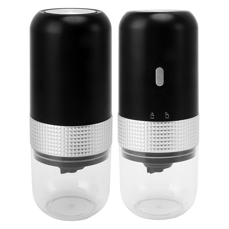 Black Coffee Bean Grinder Dry Wet Dual Use 1500mAh Small