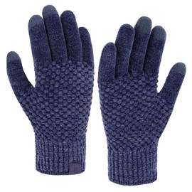 FZ FANTASTIC ZONE Womens Winter Gloves with Touchscreen Warm Chenille Knit Thermal Gloves for Women Cold Weather Gifts