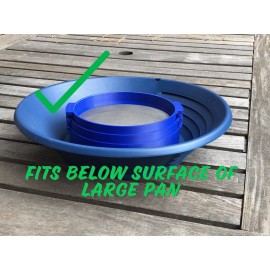 Dirt Dog Prospecting Gold Panning Stacking Nesting Classifier Set, 26, 50, 100 Mesh Sieve - Small Set, Black