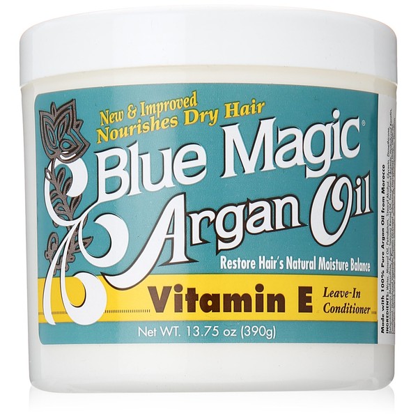 Blue Magic Argan Oil & Vitamin-e Leave-in Conditioner 13.75 Oz, Blue (BLMARG)