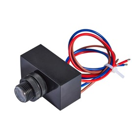 Litecraft Luke Photocell PIR Motion Sensor Outdoor Security Fitting - Black