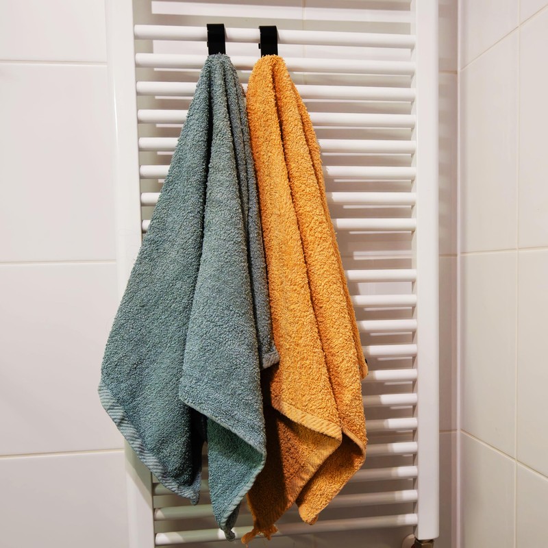 Sillar Radiator Hooks Pack of 8 Black - Towel Hooks