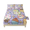 QOOMO Kawaii Bear Sheet Set,Kawaii Kids Bed Sheets,Cute Bear 16"
