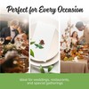 SimuLinen Single Rose Dinner Napkins - Cloth-Like Linen Feel Disposable,