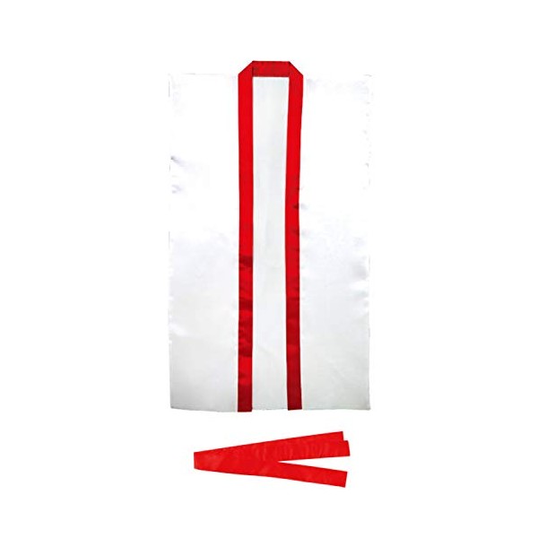Artec 4076 Satin Long Happy, White (Red Collar), J (With