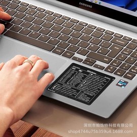 Windows&Word/Excel Quick Reference Guide Keyboard Shortcut Stickers (for Windows) No-Residue Vinyl (White Words)