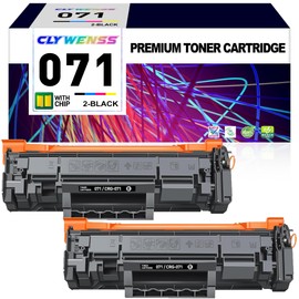 CLYWENSS 071 Toner Cartridge (Indicate Toner Level) Replacement for Canon 071 CRG-071 for ImageClass LBP122dw MF273dw MF275dw LBP122 LBP120 MF270 MF272dw Printer (2-Black)