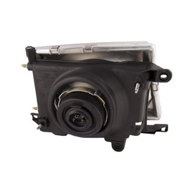 HEADLIGHTSDEPOT Chrome Housing Halogen Headlight Compatible With Toyota Tacoma 1997-2000 2WD/4WD Includes Left Driver Side Headlamp