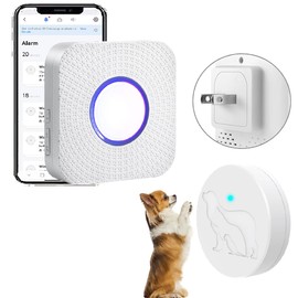 EverNary WiFi Smart Dog Door Bell for Potty Training,Tuya Wireless Dog Doorbell for Door, Doggie Doorbell to Go Outside, Waterproof Touch Button with Large Area (only Supports 2.4GHz WiFi)