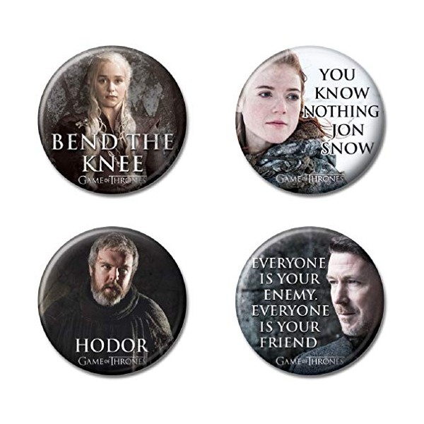 Ata-Boy Game of Thrones Characters Set of 4 1.25" Collectible