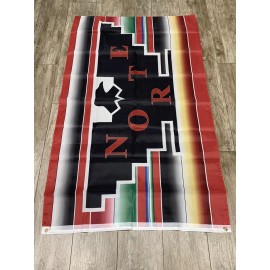 Unbranded Norte Cali Sarape Flag 3x5ft UFW Union Black Eagle Logo Huelga Califas Bay XIV