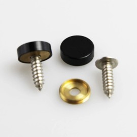 KA Matte Black Laser Etched Mazda Mirror License Plate Frame Cover Holder Screw Cap