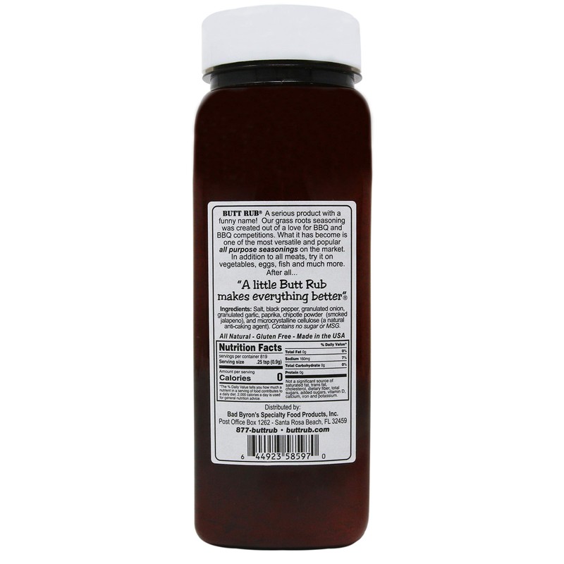 Bad Byron's Butt Rub Barbecue Seasoning, 26 Ounce
