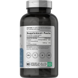 Horbäach Calcium Citrate with Vitamin D3 | 1260 mg | 250 Caplets | Vegetarian, Non-GMO, Gluten Free Supplement