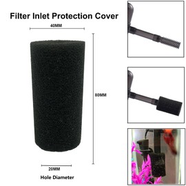 Ailindany 4PCS Pre Filter Sponge Aquarium Filter Foam Sponge Rolls Compatible Filter Accessories for Fish Tank Large