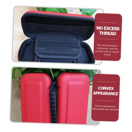 TEHAUX Game Console Carry Case Shockproof Storage Pouch for Double Zipper Design Non Slip Durable Hard Case for Travel Protection Practical Game Console Bag