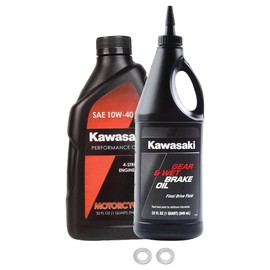 Tusk Drivetrain Oil Change Kit with Kawasaki Oil