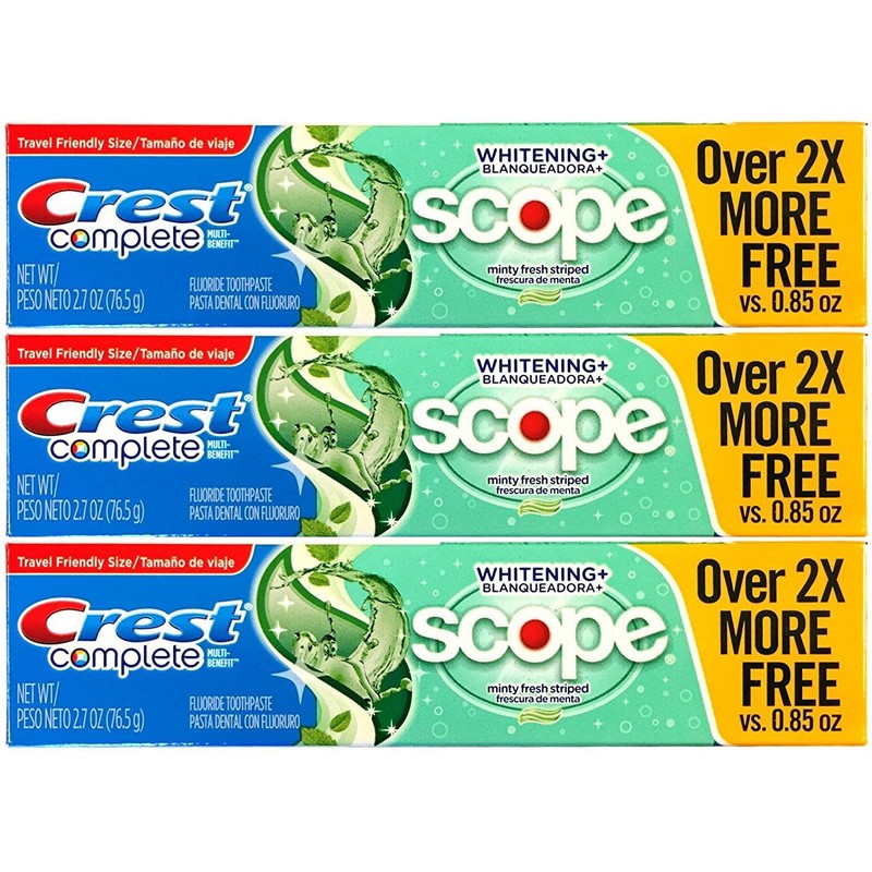Crest Complete Multi-Benefit Whitening + Scope Minty Fresh Flavor Toothpaste