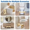 Kimitimi Bamboo Toilet Step Stool - 7" to 9" Adjustable