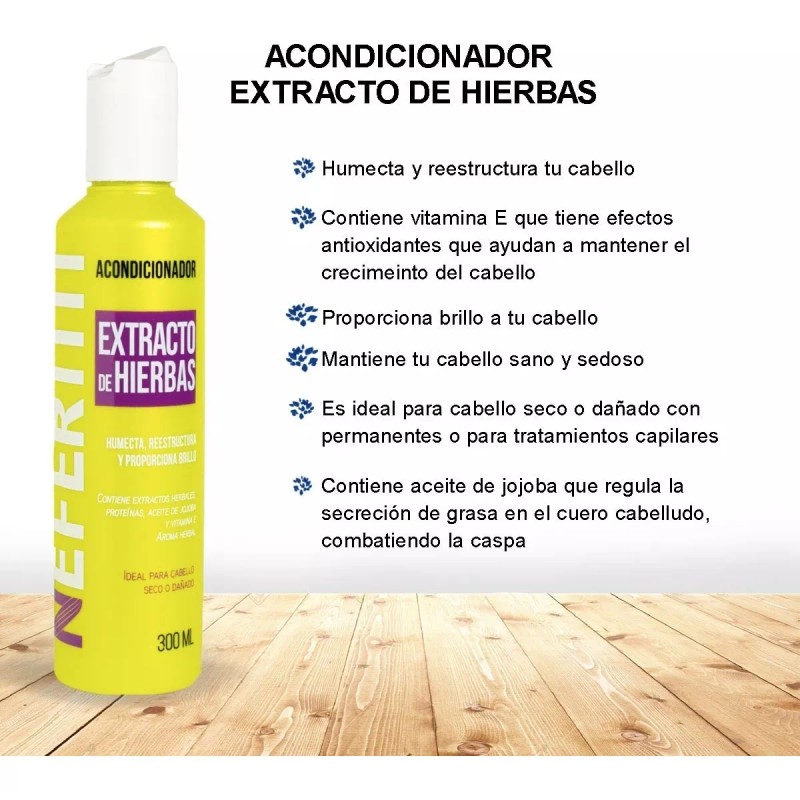Nefertiti Acondicionador Repara Cabello Seco O Dañado Nefertiti 300ml