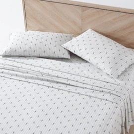 Eddie Bauer - Full Sheets, Cotton Percale Bedding Set, Crisp & Cool Home Decor (Eddies Oar Blue, Full)
