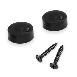 BONIKLUBA Anti-Jump Disk Block for Sliding Barn Wood Door Hardware Black (1 Set, Single Door Use)