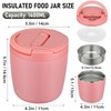 Thermal Food Container, 1400 ml, Stainless Steel Thermal Bowl with