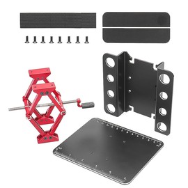 Laroal RC Car Work Stand Aluminum Alloy Lift Work Stand Repair Workstation for 1/8 1/10 Scale RC Crawler Car Truck Buggies (Black)