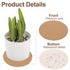 Sourcing Map 10pcs Cork Coasters, 4 Inch Round Beige