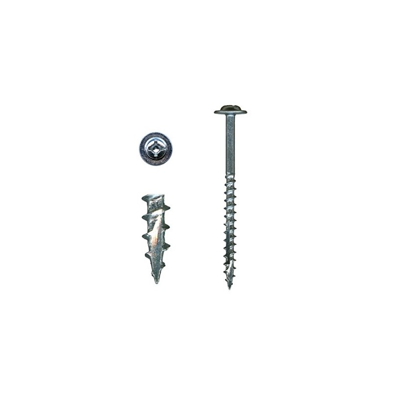 10 x 3 HighPoint Cabinet Installation Screws, Washer Head, Zinc,