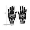 16Sheets Henna Tattoo Stencils Kit for Hand, Reusable Indian Arabian