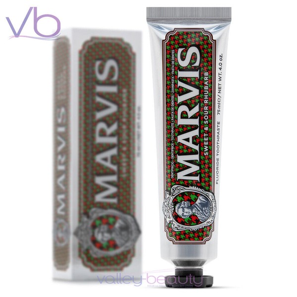 MARVIS Limited Edition Sweet & Sour Rhubarb Toothpaste with Hint of  Mint, 75ml
